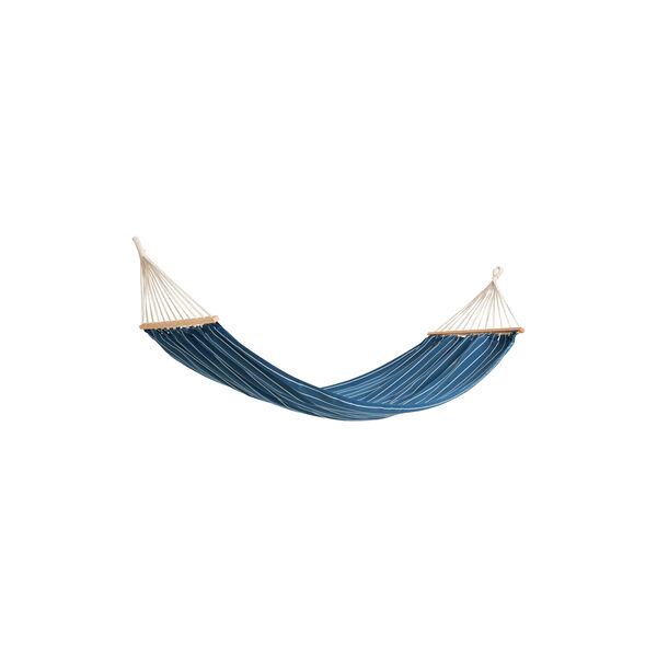 Outdoor Market Hammock, blue with beige stripe, HAY