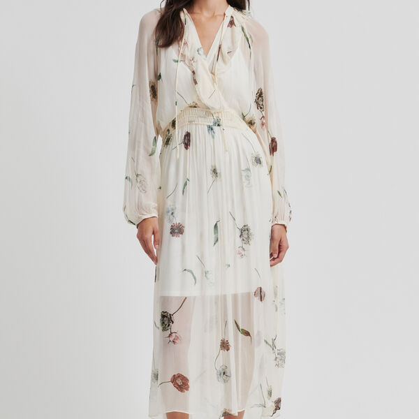 Florala Maxi Dress, summer sand, Second Female