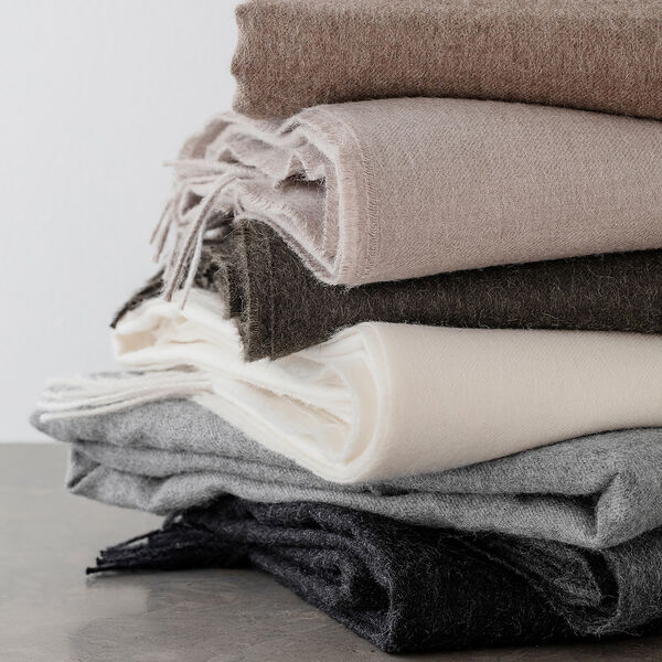 Luxury pledd, light grey, ELVANG