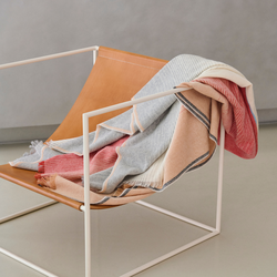 Carte Postale pledd, red/grey, ELVANG