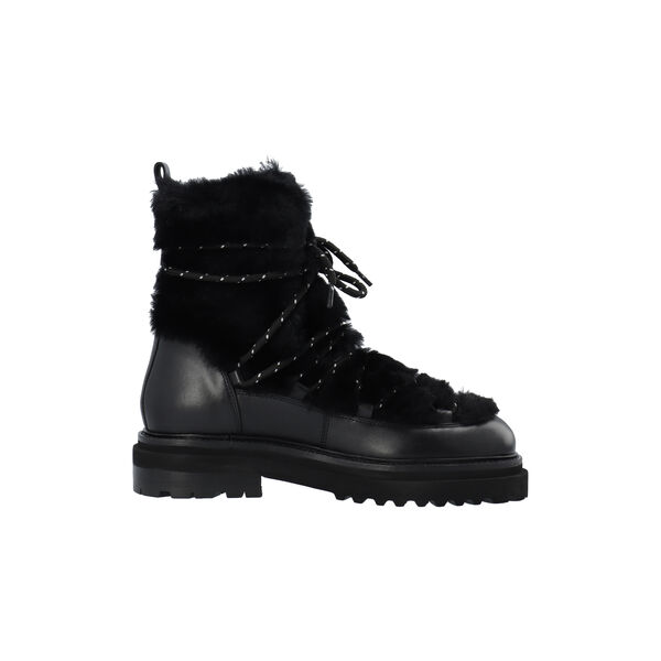Sandra Snowboot - Leather/PES, black, LÄST