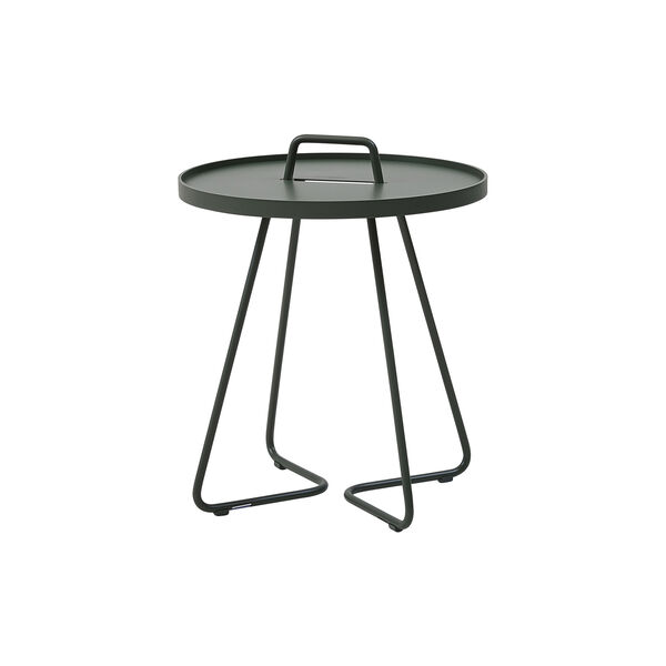 On-The-Move sidebord, dark green, Cane-line