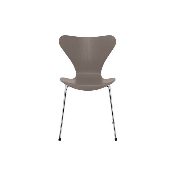 Serie 7&trade; 3107 farget stol, deep clay/chrome, Fritz Hansen