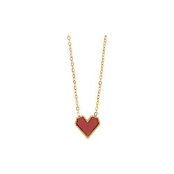 Sarah - Red Heart halskjede, gull, timi of Sweden