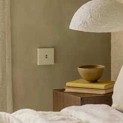 KLOSS USB C+C Kvadrat, hvit betong, Kjaer + Loege