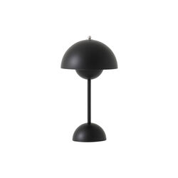Flowerpot VP9 oppladbar bordlampe, matt black Flowerpot VP9 oppladbar bordlampe, matt black, &Tradition