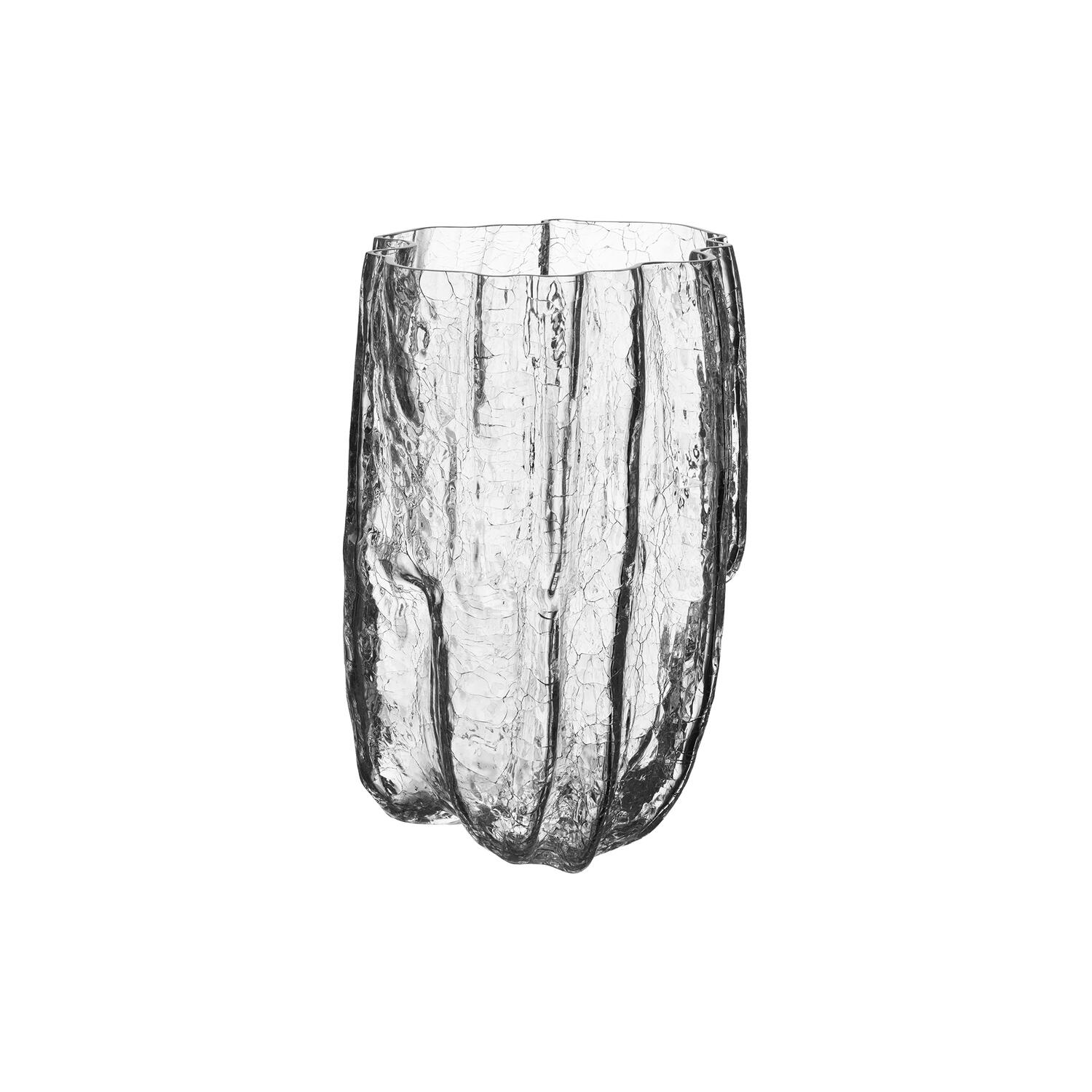 Kjøp Crackle vase, clear fra Kosta Boda