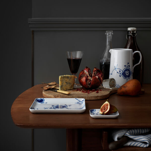 Bl&aring; Mega Riflet kanne, Royal Copenhagen