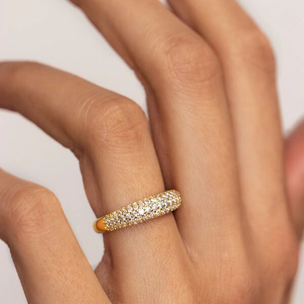 Slim Dome ring, gold, WHO IS SHE