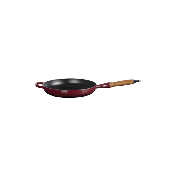 Signature st&oslash;pejern stekepanne med treh&aring;ndtak &Oslash; 28 cm, garnet, Le Creuset