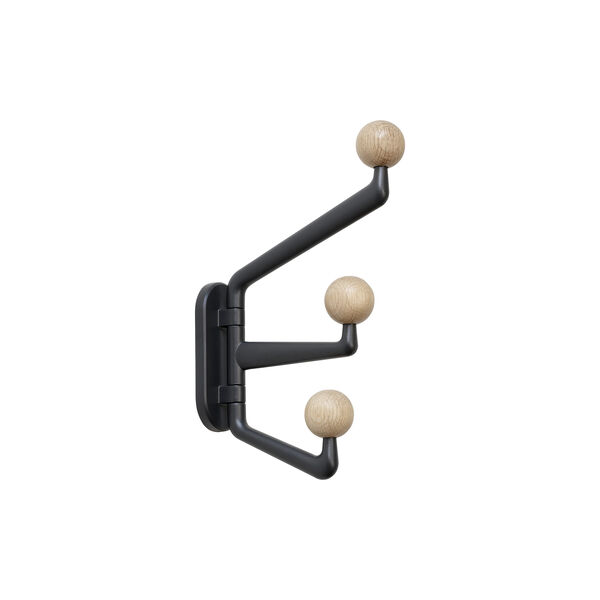 Capture SC74 3-armet knagg, graphite/eik, &Tradition