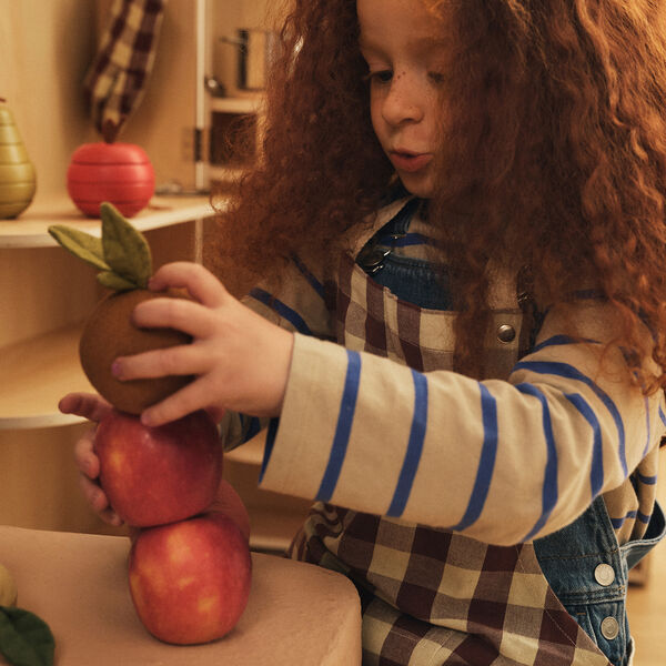 Bothy Kids Kitchen Set | Cinnamon/Grey Green | Barn, Ferm Living