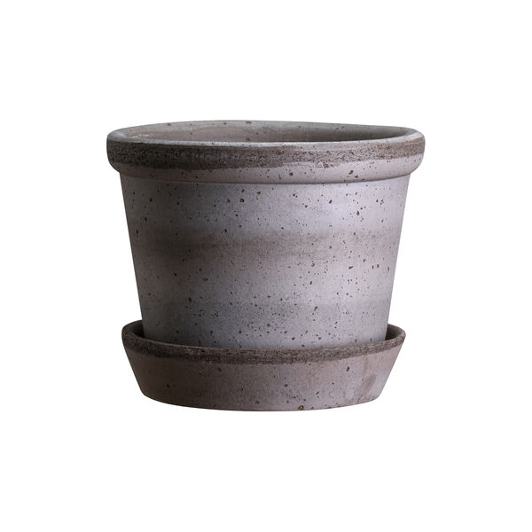 Parade RAW krukke med underfat, grey, Bergs Potter