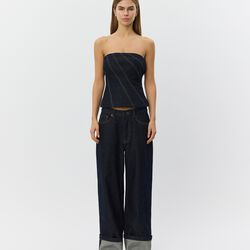 MishaSW Raw Denim Jeans, dark denim blue, Sofie Schnoor