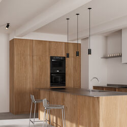 Recessed Ceiling Rose, black-browned brass, Thorup Copenhagen