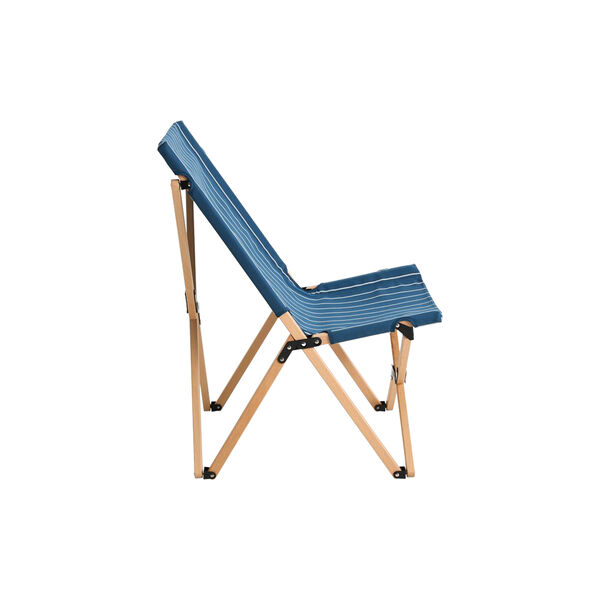 Outdoor Market Folding Chair, blue with beige stripe, HAY