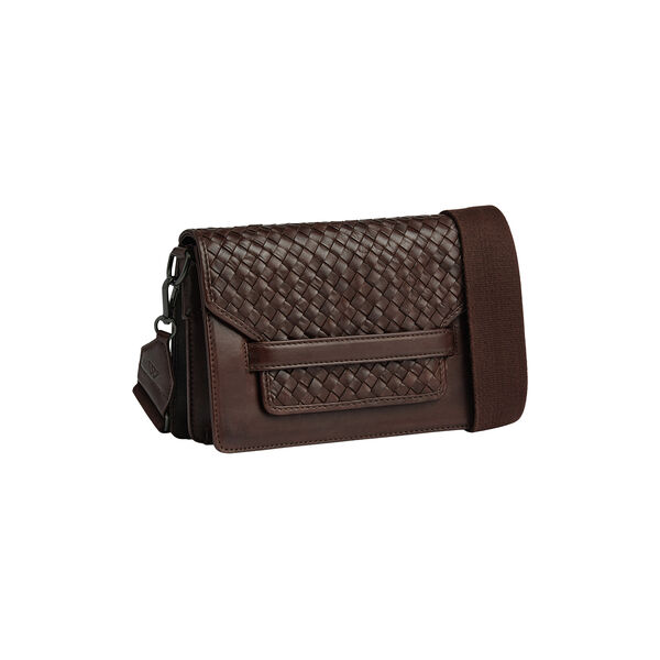 ArabellaMBG Crossb. Bag Weave, dark brown, Markberg