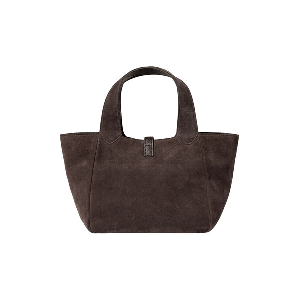Lucille Tote Bag Small, dark brown suede, CAMILLA PIHL