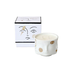 Gilded Muse duftlys, white/gold, Jonathan Adler