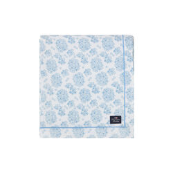 Floral Org. Cotton duk, blue/white, Lexington