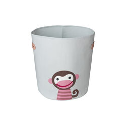 Oppbevaringskurv med apemotiv, stor, lys, Franck & Fischer