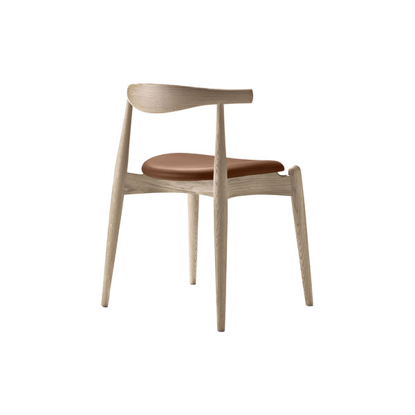 CH20 Elbow Chair spisestol, såpet eik/thor 307, Carl Hansen & Søn