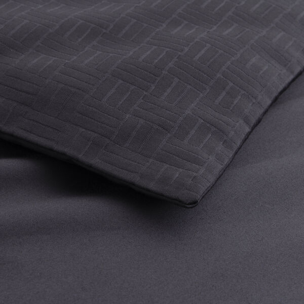 Lattice Duvet Cover, carbon, BOSS Home
