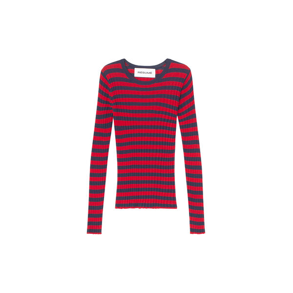 ArlieRS strikk bluse, multi red ArlieRS strikk bluse, multi red, Résumé