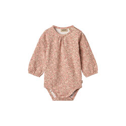 Body L/S Elmine, 9566 rose dust flower meadow, Wheat