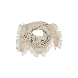 Jucca Knit Scarf, light beige melange, Second Female