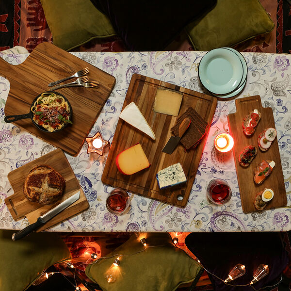 MARINE skjærebrett med saftrille Stort, TeakHaus