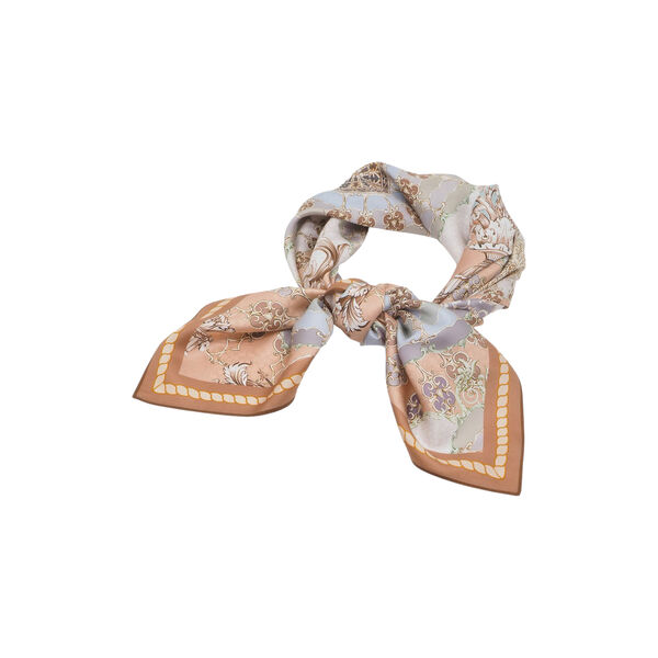 Silkeskjerf stort, bl&aring;/beige, 7 DAYS