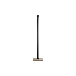 INLAY F1 LINEAR gulvlampe, matt black/satin gold, LIGHT-POINT