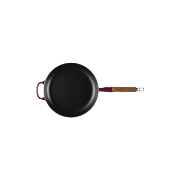Signature st&oslash;pejern stekepanne med treh&aring;ndtak &Oslash; 28 cm, garnet, Le Creuset
