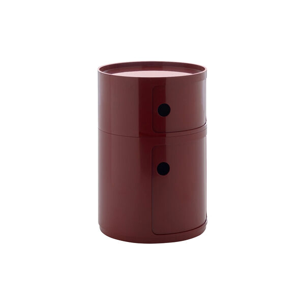 Componibili new big 2 pezzi oppbevaringsbord, bordeaux, Kartell