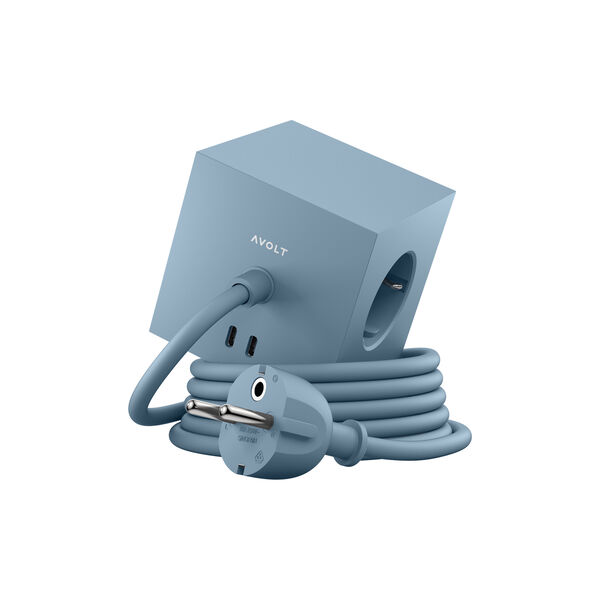 Square 1 USB-C (30W), shark blue, Avolt