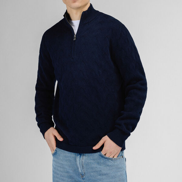 Ernesto Half-zip, dark navy, Urban Pioneers