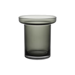Limelight Tulip Vase, smoked grey, Kosta Boda