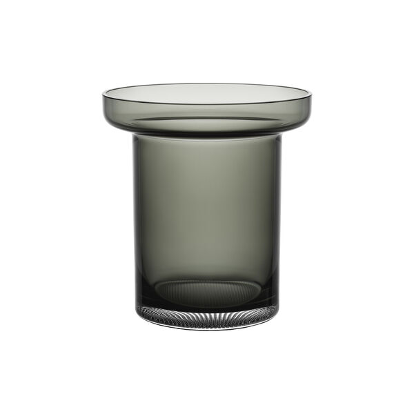 Limelight Tulip Vase, smoked grey, Kosta Boda