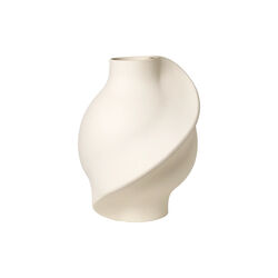 Pirout vase 02, raw white, Louise Roe