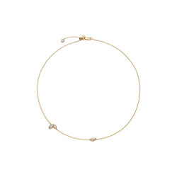 Swift halskjede 01, gull, Maria Black
