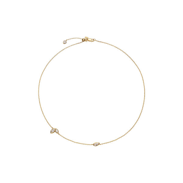 Swift halskjede 01, gull, Maria Black