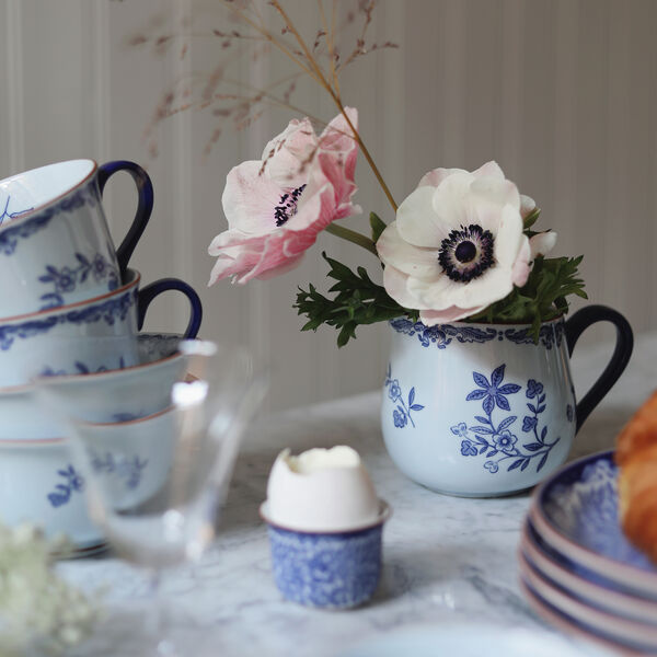 Ostindia Floris eggeglass 2-pk, bl&aring;, R&ouml;rstrand