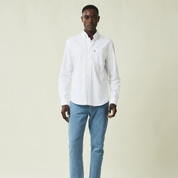 Casual Oxford B.D skjorte, hvit, Lexington
