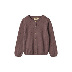 Knit Cardigan Maia, 2378 plum, Wheat