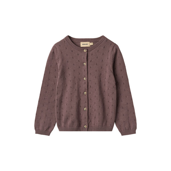 Knit Cardigan Maia, 2378 plum Knit Cardigan Maia, 2378 plum, Wheat