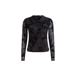 Kenny floral velvet devore mesh top, French Connection