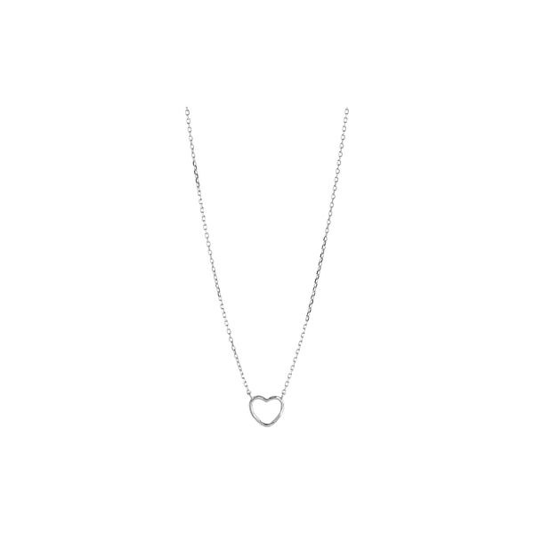 Organic Heart halskjede, silver, ENAMEL Copenhagen