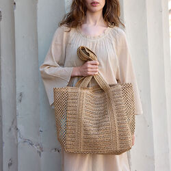 RAFFIA&nbsp;Tote&nbsp;Bag, nature, Bella Ballou