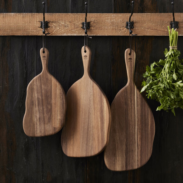 Skj&aelig;re-/serveringsbrett, brun, HOLM